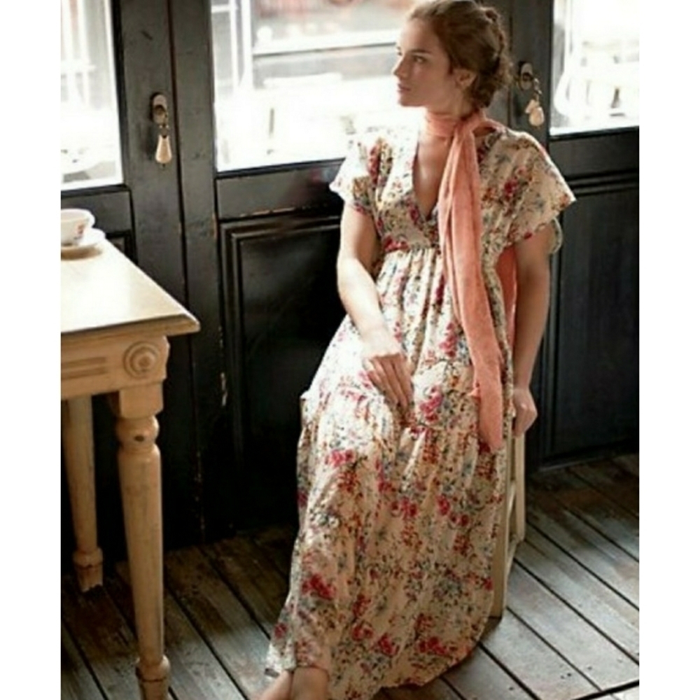 DAUGHTERS OF THE REVOLUTION // ltd ed plunge butterfly print maxi dress - Picture 14 of 16